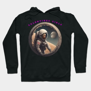 Space galentine girl at stargate Hoodie